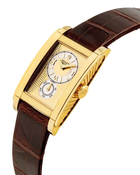 gold rolex rectangular watch|gold rolex watch women.